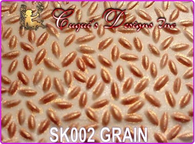 TEXTURED ROLLING PIN STICK - GRAIN