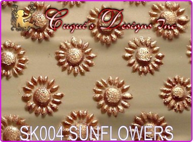 TEXTURED ROLLING PIN STICK - SUNFLOWER