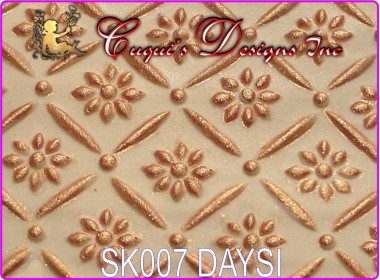 TEXTURED ROLLING PIN STICK - DAISY