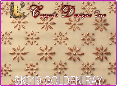 TEXTURED ROLLING PIN STICK - GOLDEN RAY