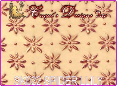 TEXTURED ROLLING PIN STICK - SPIDER LILY