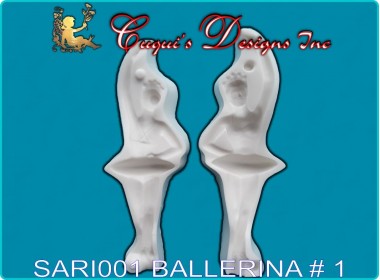 BALLERINA  Cake Topper Mold