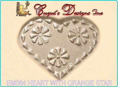 HEART WITH ORANGE STAR