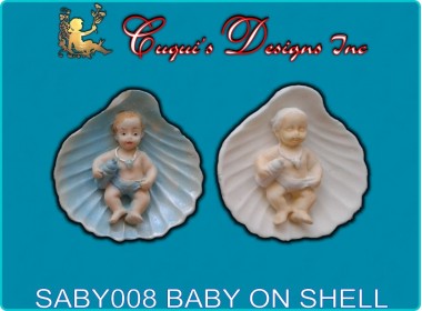 BABY IN SHELL SILICONE  MOLD