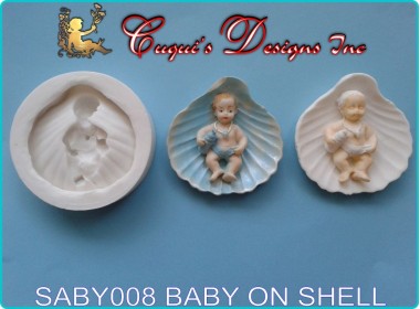 BABY IN SHELL SILICONE  MOLD