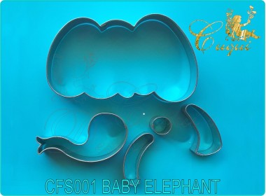 BABY ELEPHANT GUM PASTE CUTTER