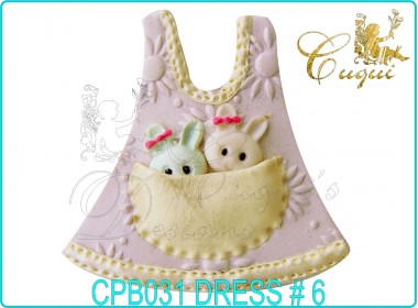 BABY DRESS No. 6 Gum Paste Cutter