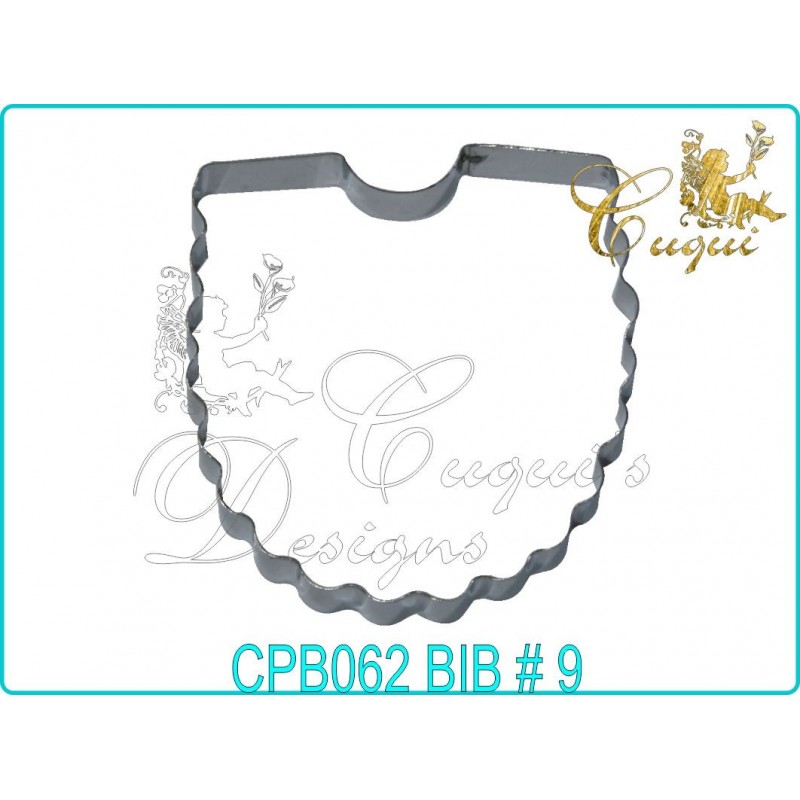 Baby Bib Cutter No. 9 GUM PASTE CUTTER