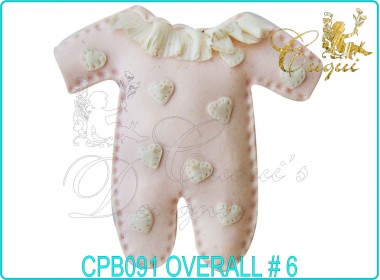 BABY OVERALL GUM PASTE CUTTER No. 6