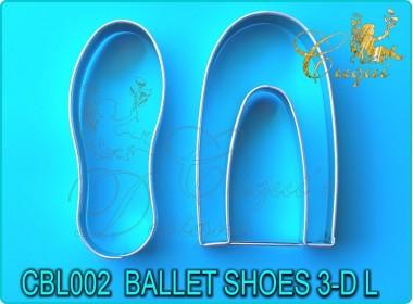 BALLET SHOES 3-D LARGE