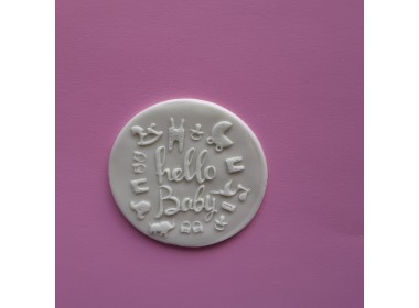 Hello Baby Embosser Stamp