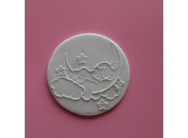 Baby on the Moon Embosser Stamp