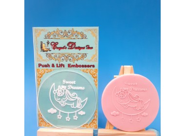 BABY UNICORN SLEEPING Embosser Stamp