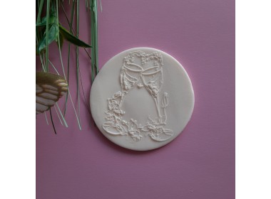 WEDDING GLASSES Embosser Stamp