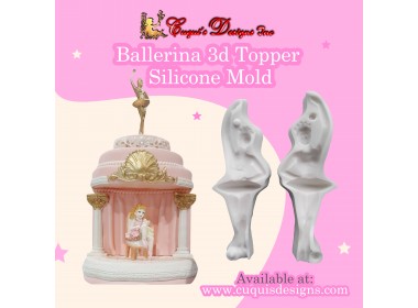 BALLERINA TOPPER  MOLD 3D
