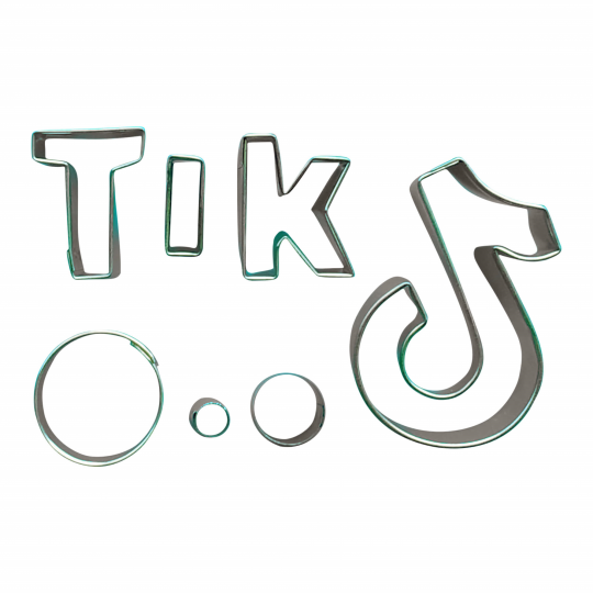 TIK TOK LOGO FONDANT CUTTER MINI TIK TOK LOGO FONDANT CUTTER MINI