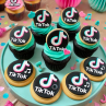 TIK TOK LOGO FONDANT CUTTER TIK TOK LOGO FONDANT CUTTER